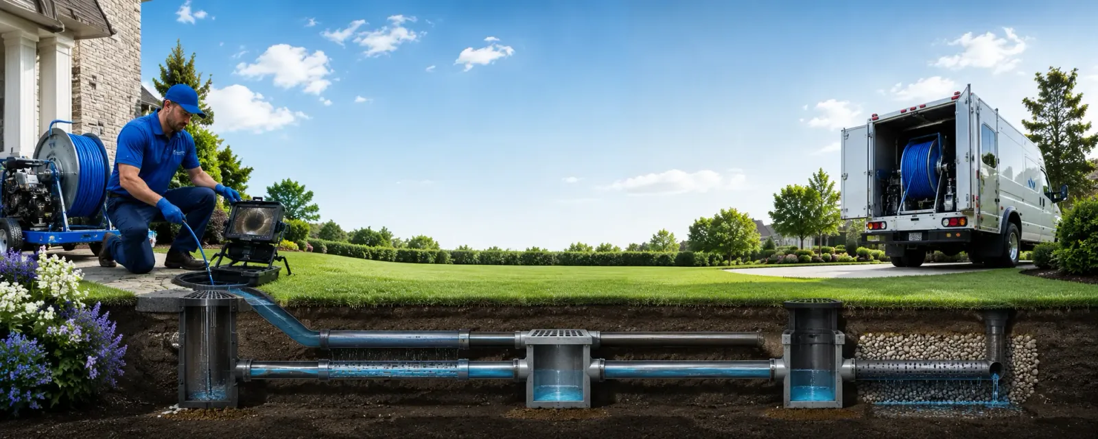 Outdoor drain cleaning information for Hummelstown, PA